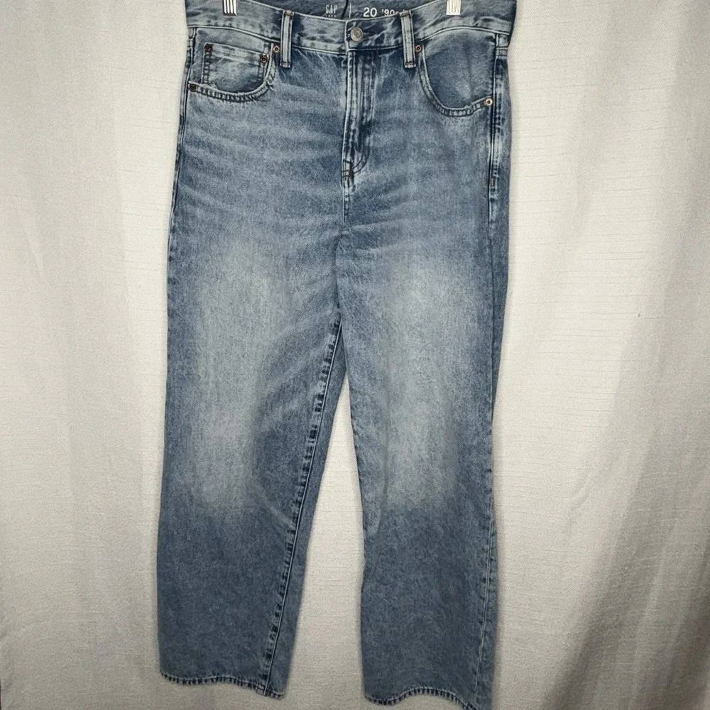 Gap Teen 90s‎ Loose Fit Jeans Size 20 Light Wash Blue Denim
